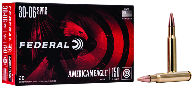 Federal Büchsenmunition American Eagle .30-06 Spring 9,7g Full Metal Jacket Boat Tail