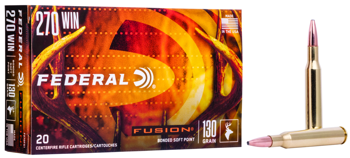 Federal Büchsenmunition .270 Win. 8,4g Fusion Soft Point
