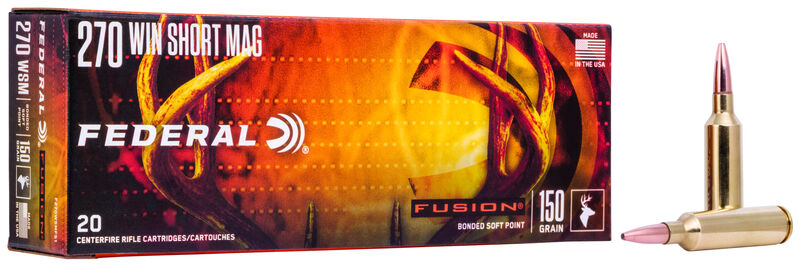 Federal Büchsenmunition .270 WSM 9,7g Fusion Soft Point