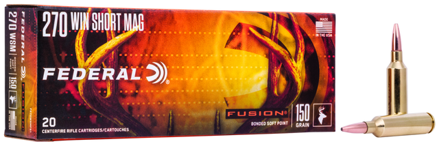Federal Büchsenmunition .270 WSM 9,7g Fusion Soft Point