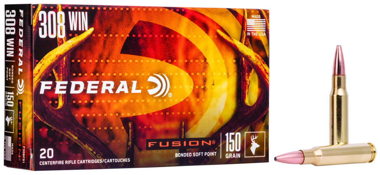Federal Büchsenmunition .308 Win. 9,7g Fusion Soft Point