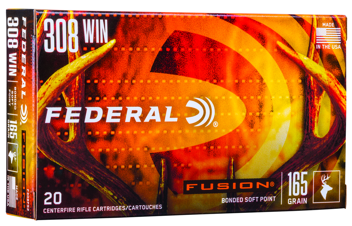 Federal Büchsenmunition .308 Win. 10,7g Fusion Soft Point