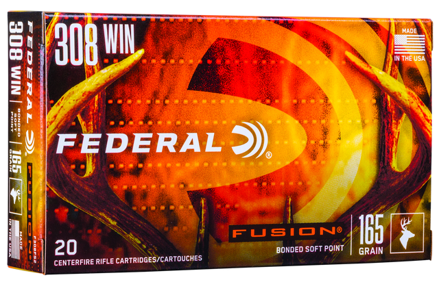 Federal Büchsenmunition .308 Win. 10,7g Fusion Soft Point