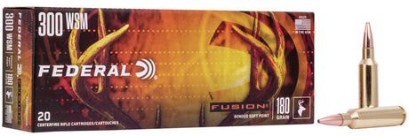 Federal Büchsenmunition .300 Win. Short Mag. 11,7g Fusion Soft Point