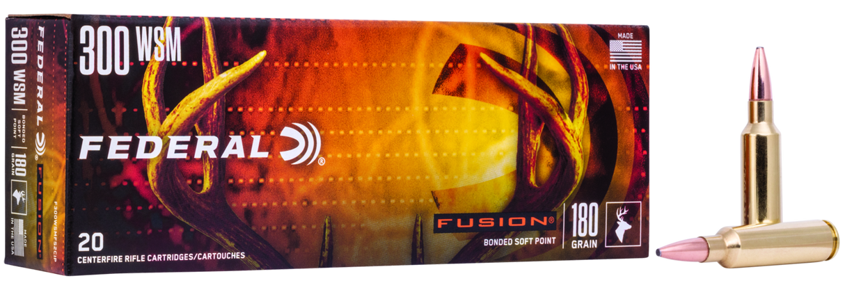 Federal Büchsenmunition .300 Win. Short Mag. 11,7g Fusion Soft Point
