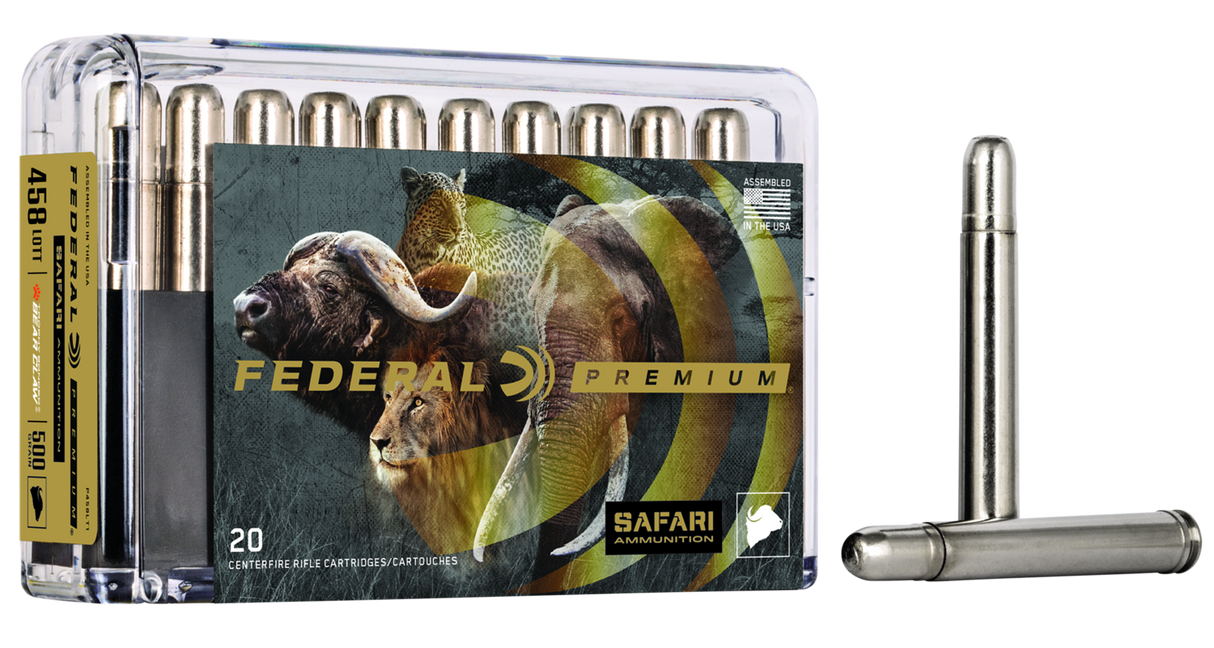Federal Büchsenmunition Premium .458 Lott 32,4g Trophy Bonded Bear Claw Cape Shok