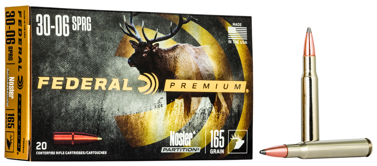 Federal Büchsenmunition Premium .30-06 Spring 10,7g Nosler Partition