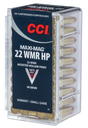 CCI Büchsenmunition .22 Win. Mag. 2,6g Jacketed Hollow Point Maxi Mag