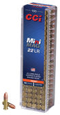 CCI Kleinkalibermunition .22 LR 2,6g Copper Plated Round Nose Mini Mag