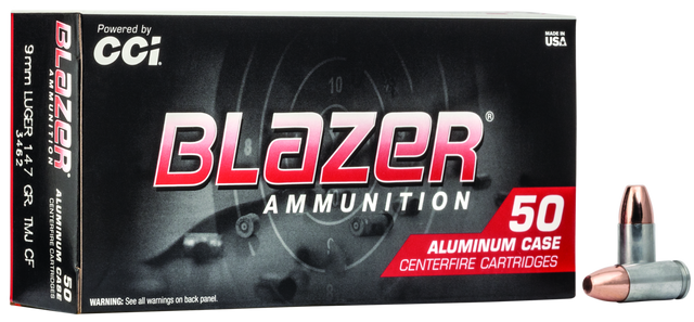 Blazer Pistolenmunition 9 x 19 9,5g Total Metal Jacket Clean Fire