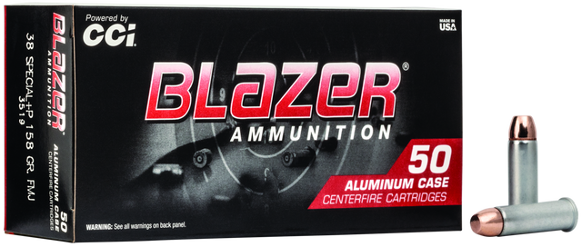 Blazer Revolvermunition .38 Special 10,2g Full Metal Jacket +P