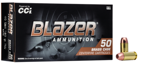 Blazer Pistolenmunition .40 S&W 11,7g Full Metal Jacket Brass