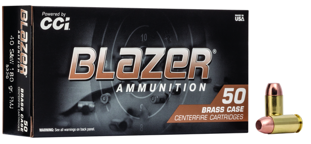 Blazer Pistolenmunition .40 S&W 11,7g Full Metal Jacket Brass