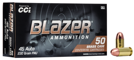 Blazer Pistolenmunition .45 Auto 14,90g Full Metal Jacket Brass