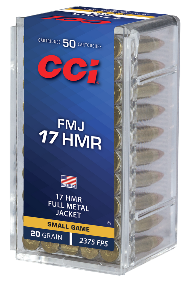 CCI Kleinkalibermunition .17 HMR 1,3g Full Metal Jacket