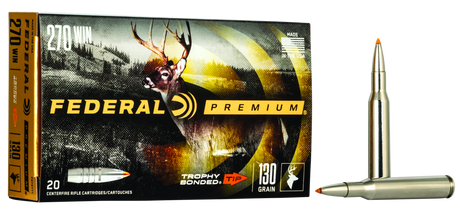 Federal Büchsenmunition Premium .270 Win. 8,4g Trophy Bonded Tip Vital Shok