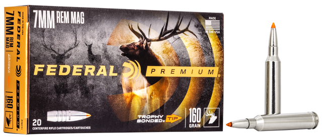 Federal Büchsenmunition Premium 7 mm Rem. Mag. 10,4g Trophy Bonded Tip Vital Shok