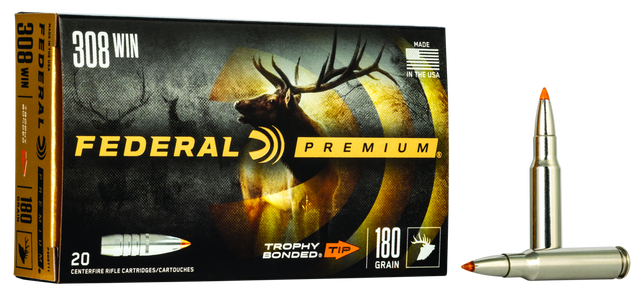 Federal Büchsenmunition Premium .308 Win. 11,7g Trophy Bonded Tip Vital Shok
