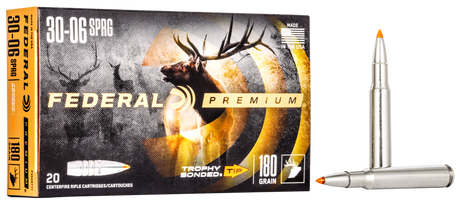 Federal Büchsenmunition Premium .30-06 Spring 11,7g Trophy Bonded Tip Vital Shok