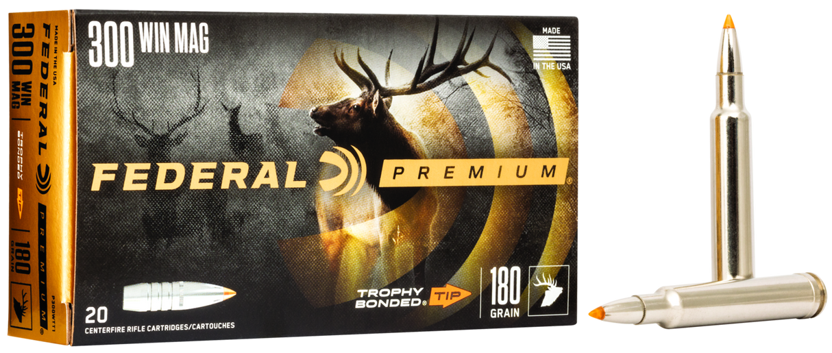 Federal Büchsenmunition Premium .300 Win. Mag. 11,7g Trophy Bonded Tip Vital Shok