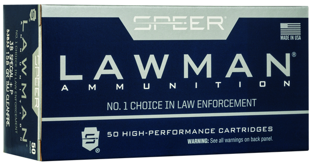 Speer Revolvermunition Lawman .38 Special 10,2g Total Metal Jacket +P