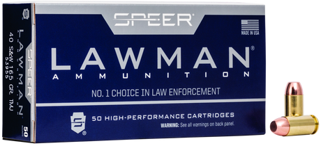 Speer Pistolenmunition Lawman .40 S&W 10,7g Total Metal Jacket Handgun Training