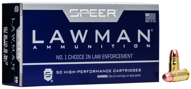 Speer Pistolenmunition Lawman .357 SIG 8,1g Total Metal Jacket Handgun Clean-Fire Training