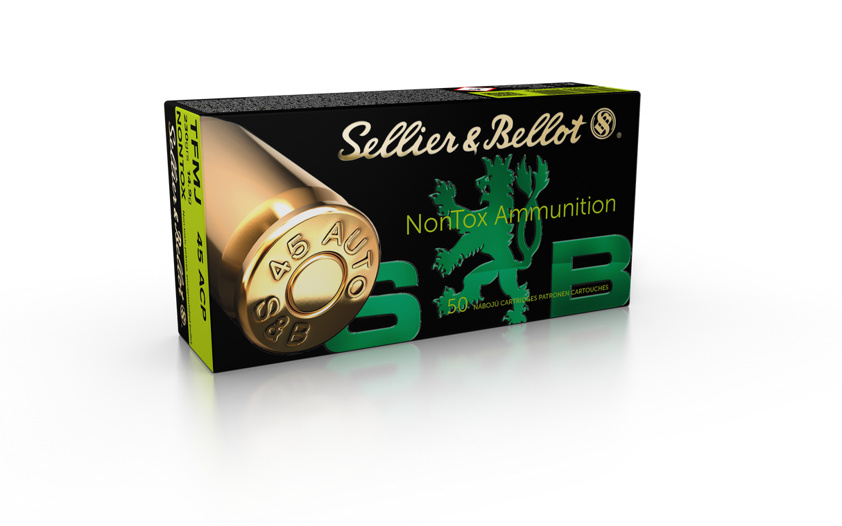Sellier & Bellot Pistolenmunition .45 Auto 14,9g Total Metal Jacket Nontox