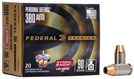 Federal Pistolenmunition Premium .380 Auto 5,8g Hydra-Shok Jacketed Hollow Point