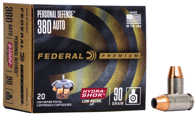 Federal Pistolenmunition Premium .380 Auto 5,8g Hydra-Shok Jacketed Hollow Point