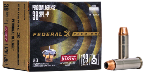 Federal Revolvermunition Premium .38 Special 8,4g Hydra-Shok Jacketed Hollow Point
