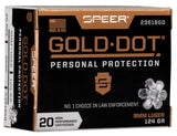 Speer Pistolenmunition Gold Dot 9 x 19 8g Gold Dot Hollow Point