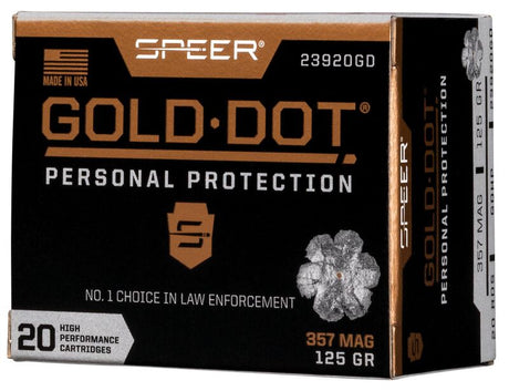 Speer Revolvermunition Gold Dot .357 Mag. 8,10g Gold Dot Hollow Point