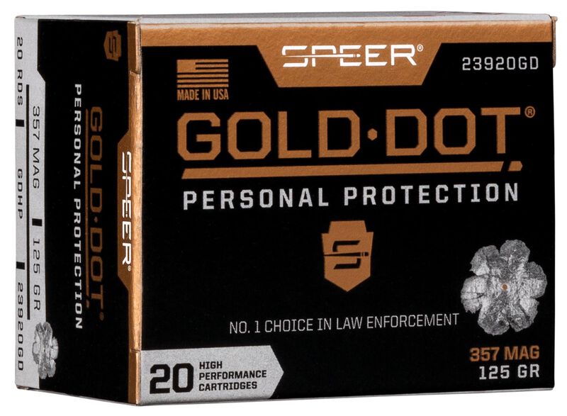 Speer Revolvermunition Gold Dot .357 Mag. 8,10g Gold Dot Hollow Point