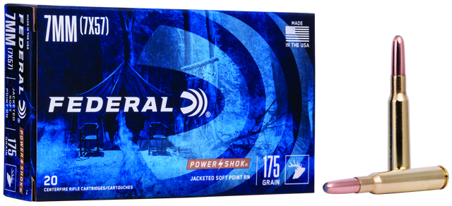 Federal Büchsenmunition 7 x 57 11,3g Jacketed Soft Point Power Shok