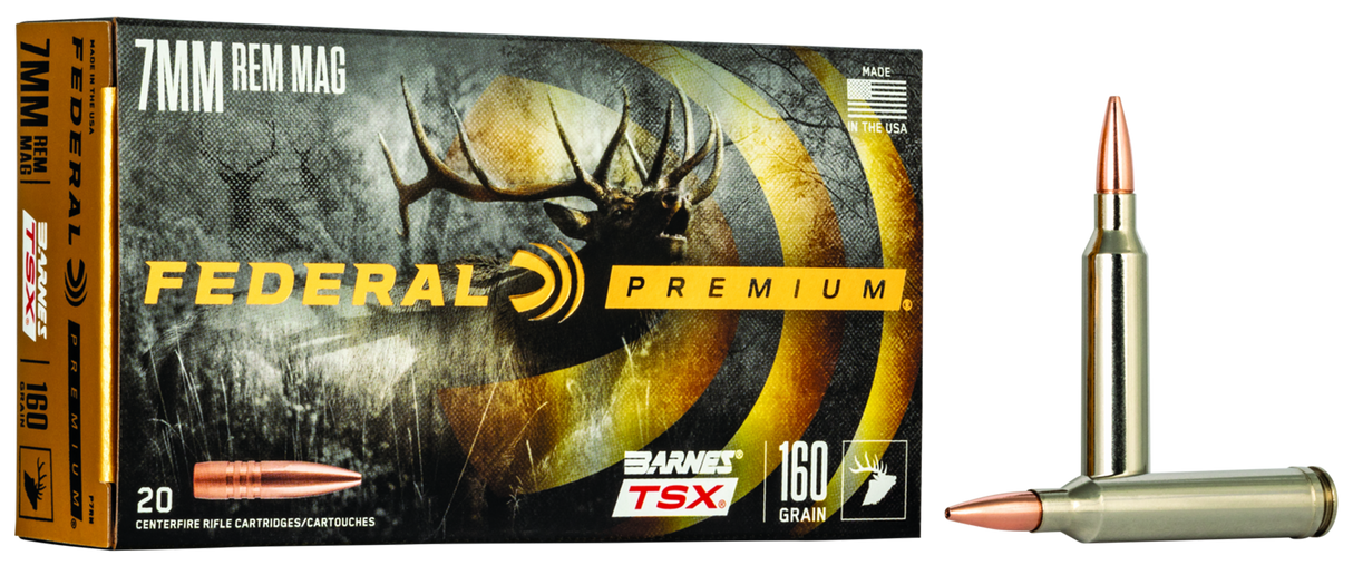 Federal Büchsenmunition Premium 7 mm Rem. Mag. 10,4g Barnes Triple-Shock X Bullet (TSX)