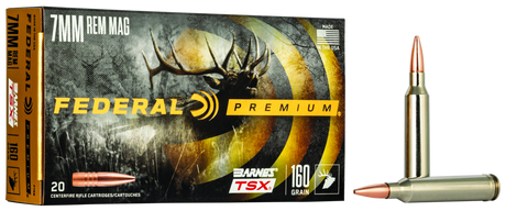 Federal Büchsenmunition Premium 7 mm Rem. Mag. 10,4g Barnes Triple-Shock X Bullet (TSX)