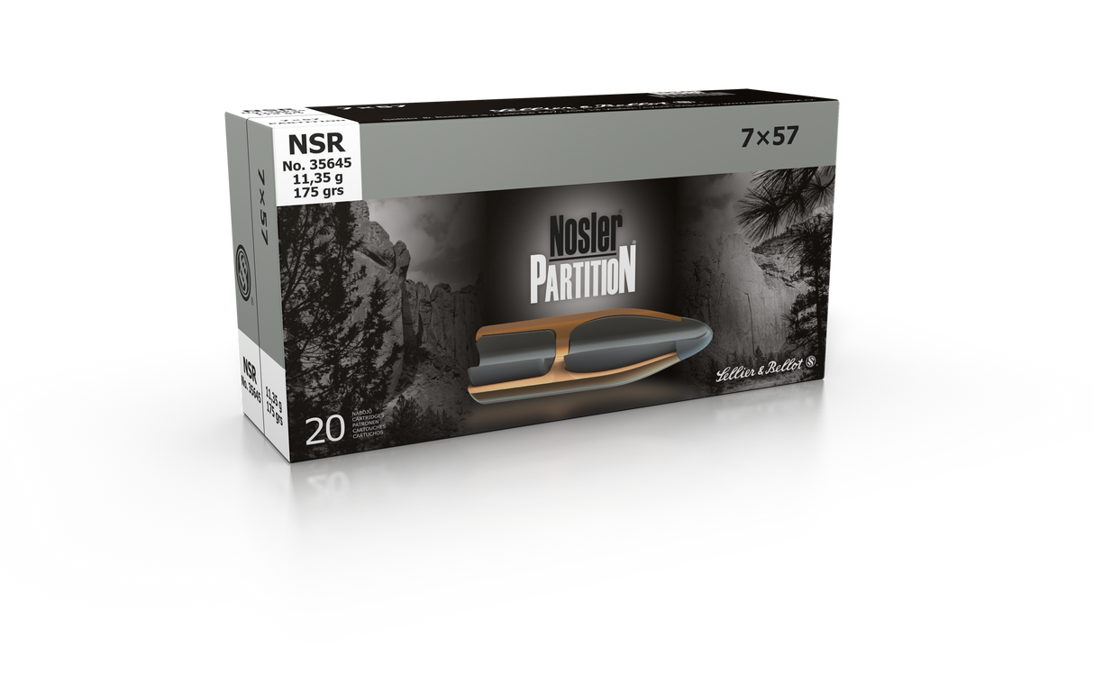 Sellier & Bellot Büchsenmunition 7 x 57 11,35g Nosler Partition