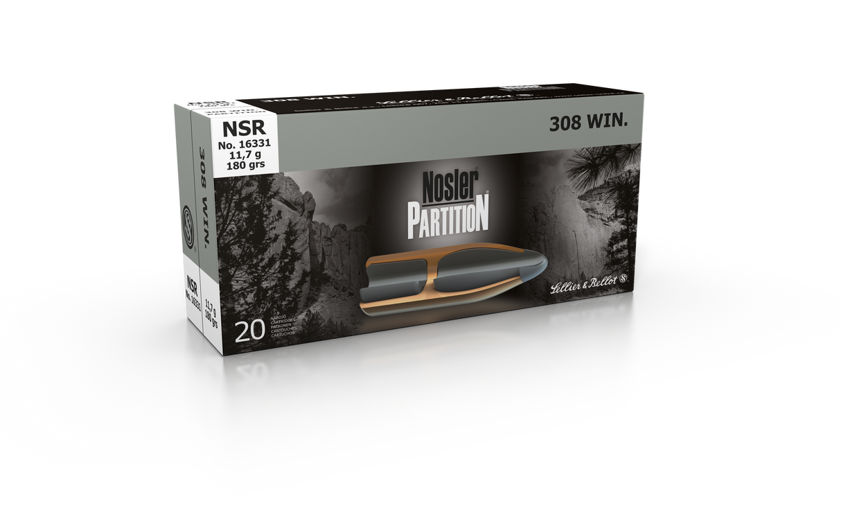 Sellier & Bellot Büchsenmunition .308 Win. 11,7g Nosler Partition