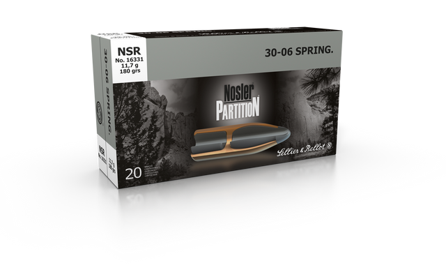 Sellier & Bellot Büchsenmunition .30-06 Spring 11,7g Nosler Partition