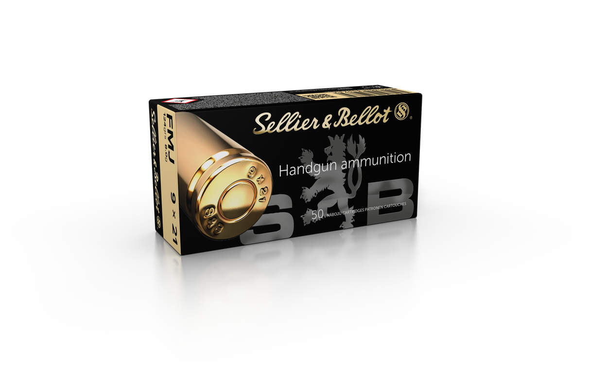 Sellier & Bellot Pistolenmunition 9 x 21 8g Full Metal Jacket