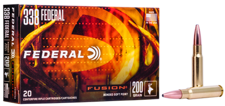 Federal Büchsenmunition .338 Federal 13g Fusion Soft Point