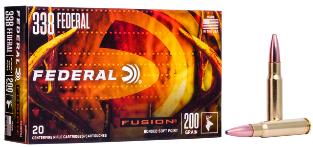 Federal Büchsenmunition .338 Federal 13g Fusion Soft Point