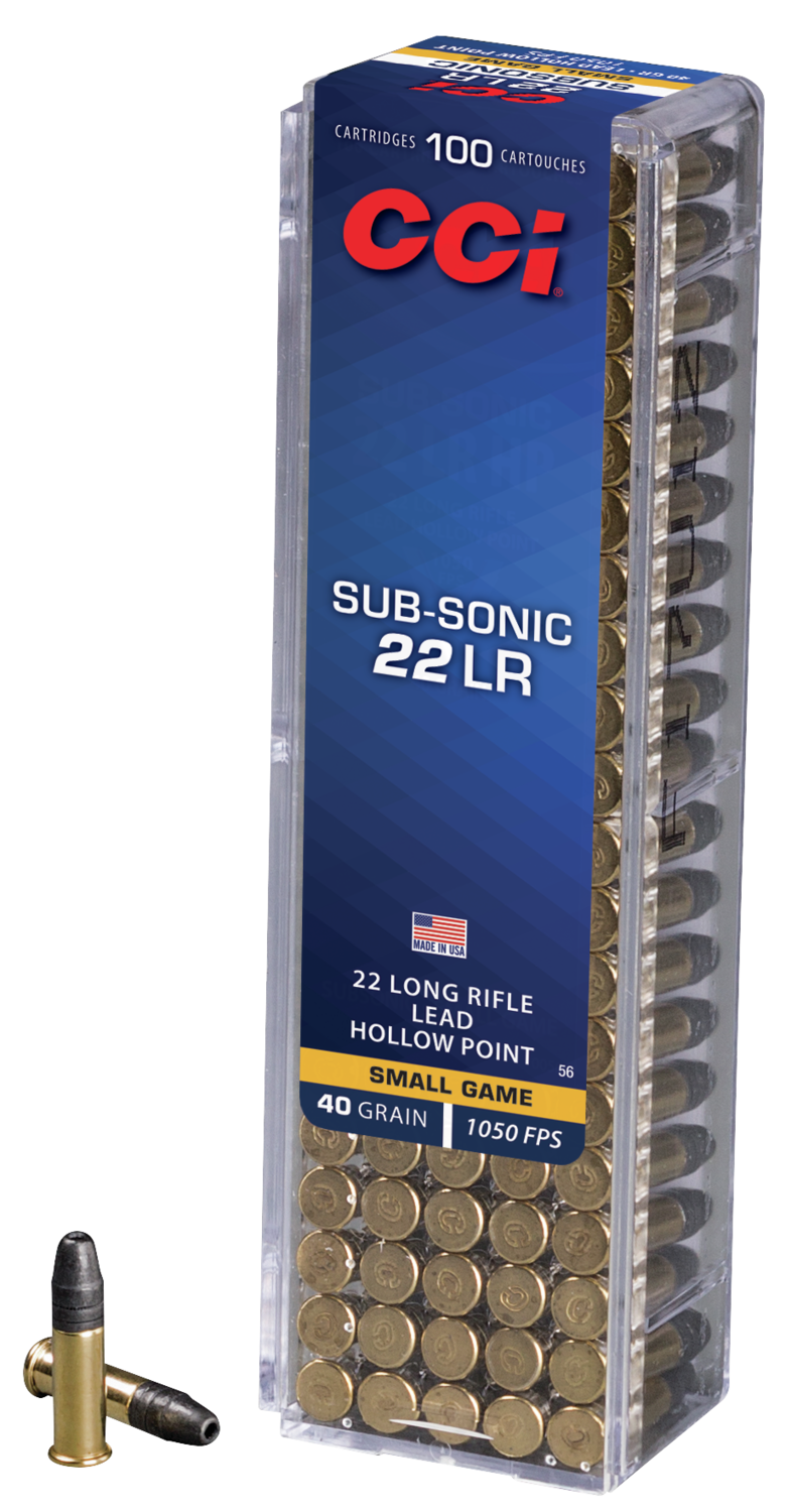 CCI Kleinkalibermunition .22 LR 2,6g Lead Hollow Point Sub-Sonic