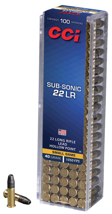 CCI Kleinkalibermunition .22 LR 2,6g Lead Hollow Point Sub-Sonic
