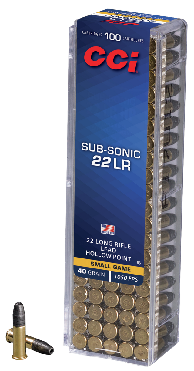 CCI Kleinkalibermunition .22 LR 2,6g Lead Hollow Point Sub-Sonic