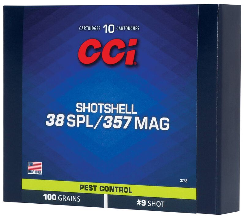 CCI Schrotmunition .357 Mag.;.38 Special 6,50g Shotshell 2,00 mm Pest Control