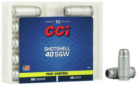 CCI Schrotmunition .40 S&W 5,7g Shotshell 2,00mm Pest Control