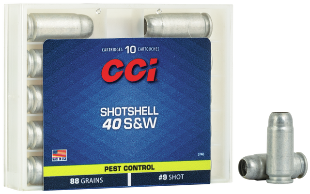 CCI Schrotmunition .40 S&W 5,7g Shotshell 2,00mm Pest Control