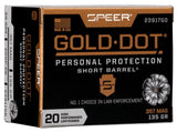 Speer Revolvermunition Gold Dot .357 Mag. 8,70g Gold Dot Hollow Point Short Barrel